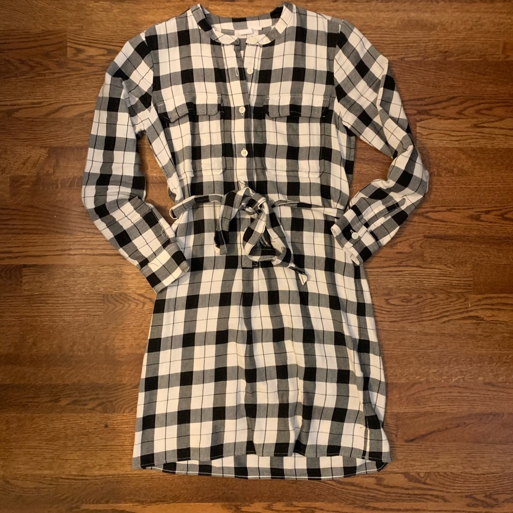 Gap plaid shirt dress